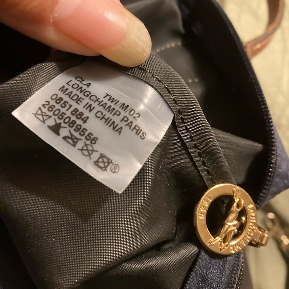 Authentic Longchap tote custom made with a k on the front - Picture 3 of 3